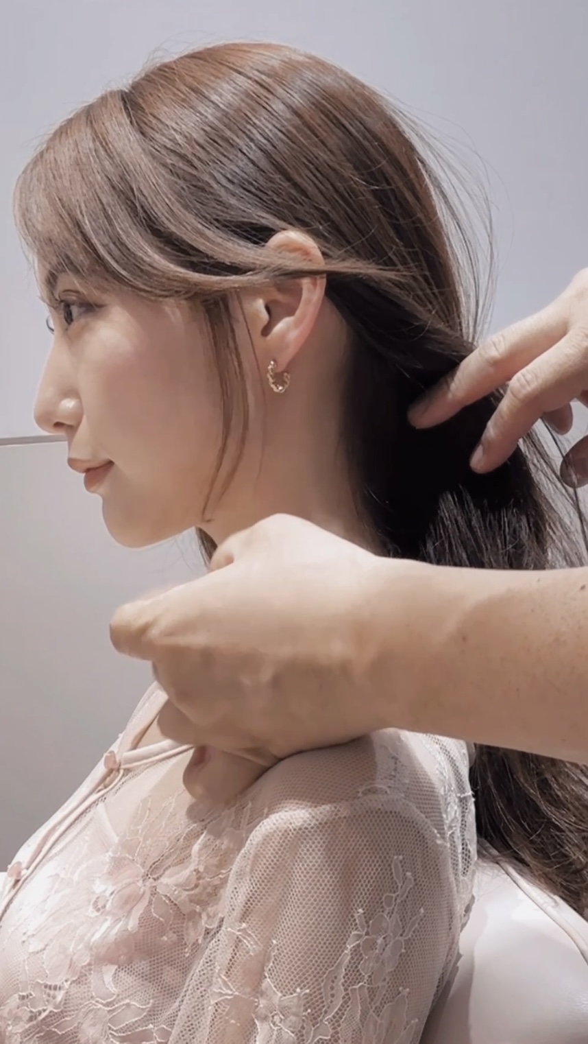 Sophisticated hair arrangement